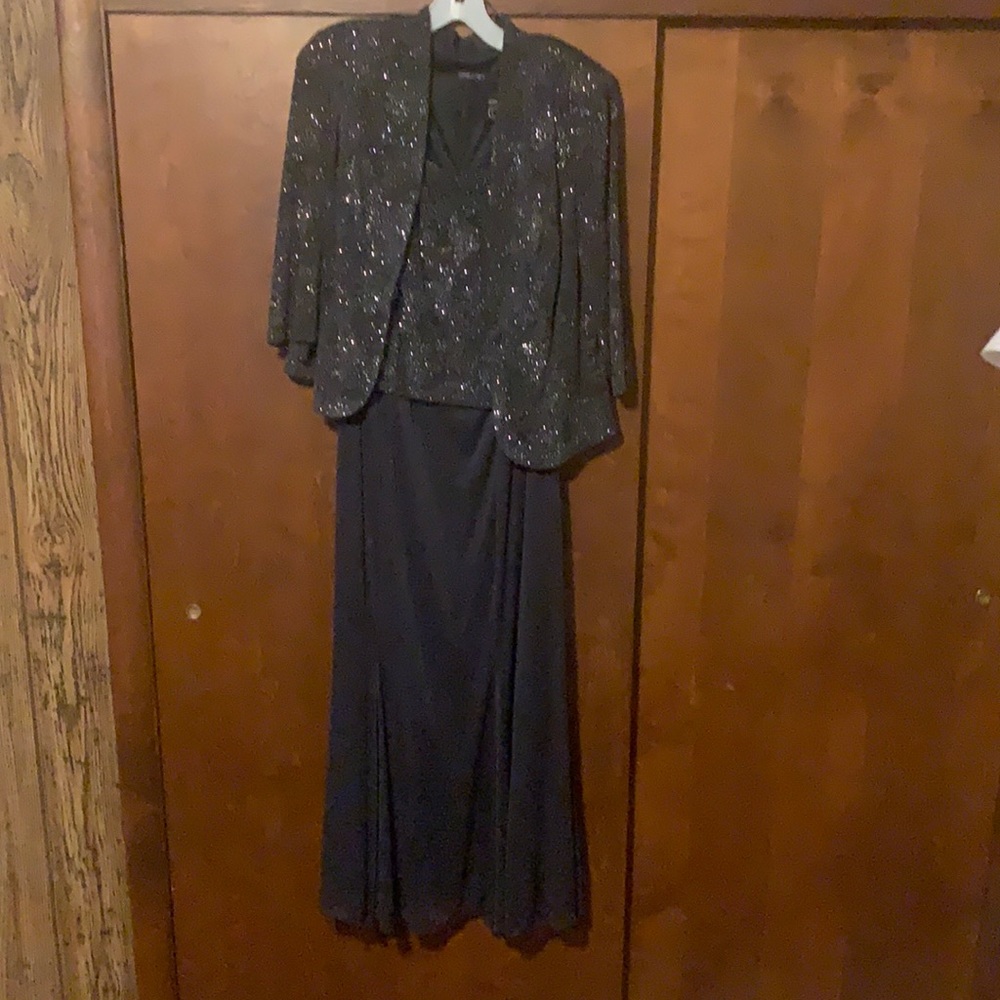 Beautiful navy long formal dress